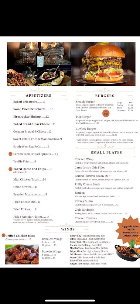 Cams Brick Oven Menu image 4